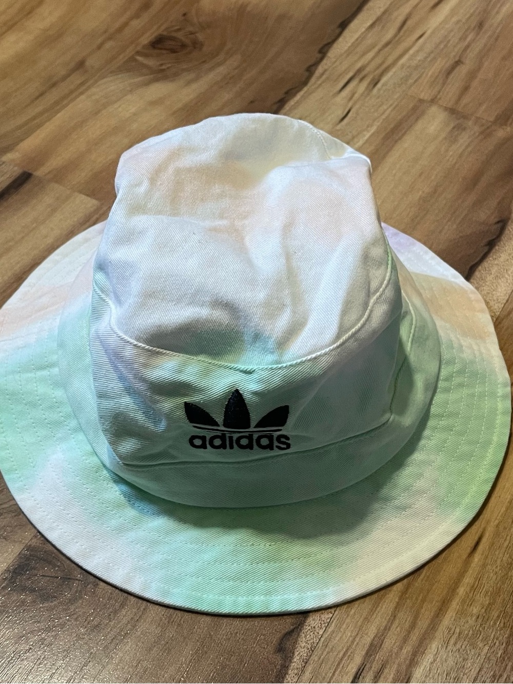 Adidas Originals Trefoil Logo Colorwash Tie-Dye Bucket Hat 100% Cotton One Size